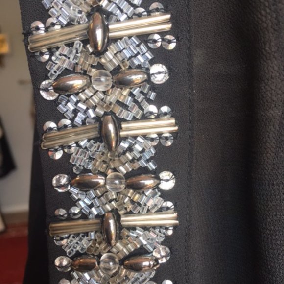 Michael Kors Black Jeweled Top/ Cover Up - Picture 6 of 6